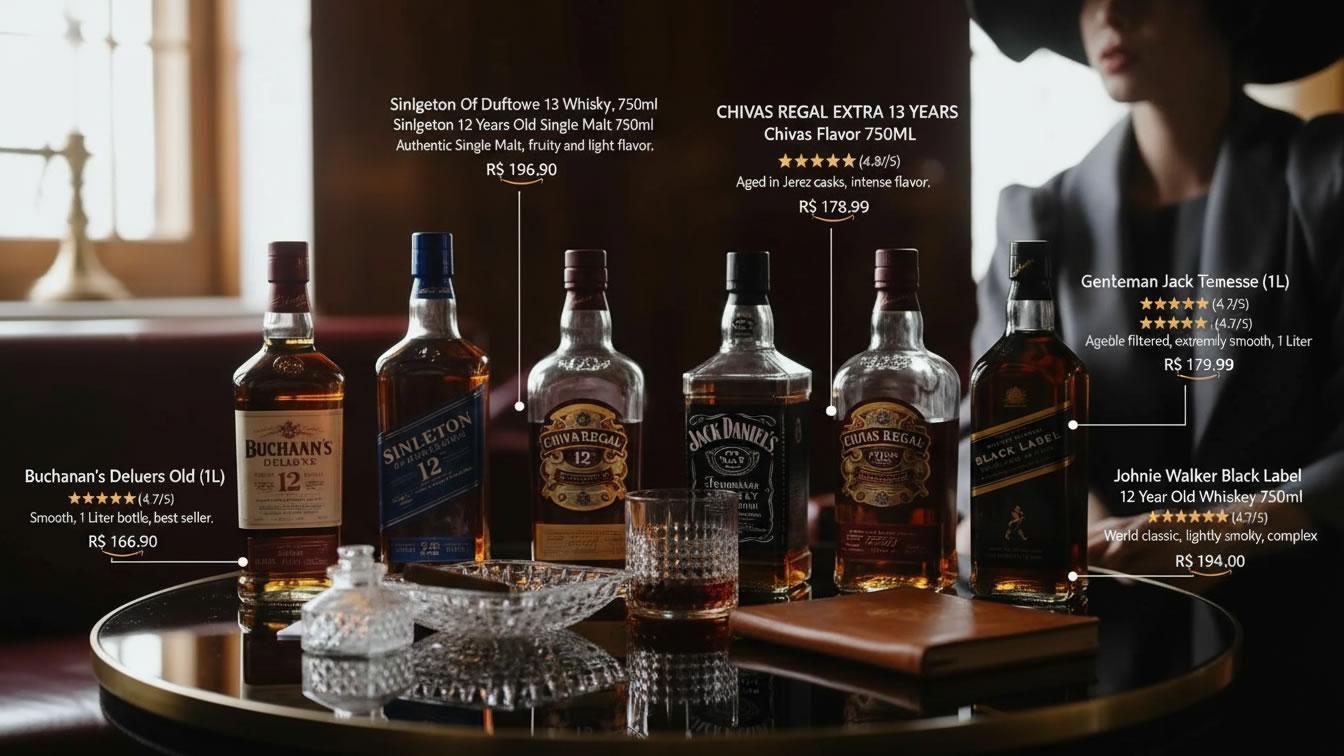 melhores whisky até 200 reais