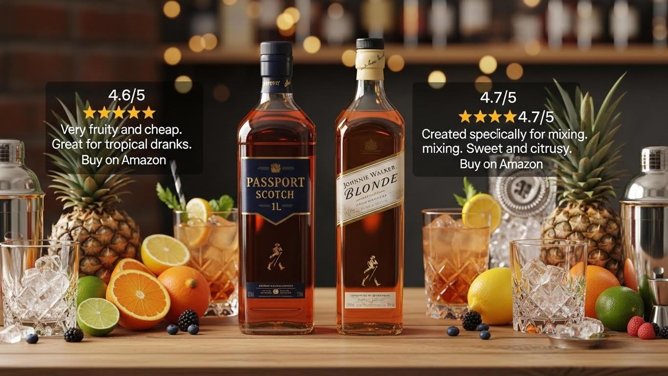 whiskys baratos para fazer drinks